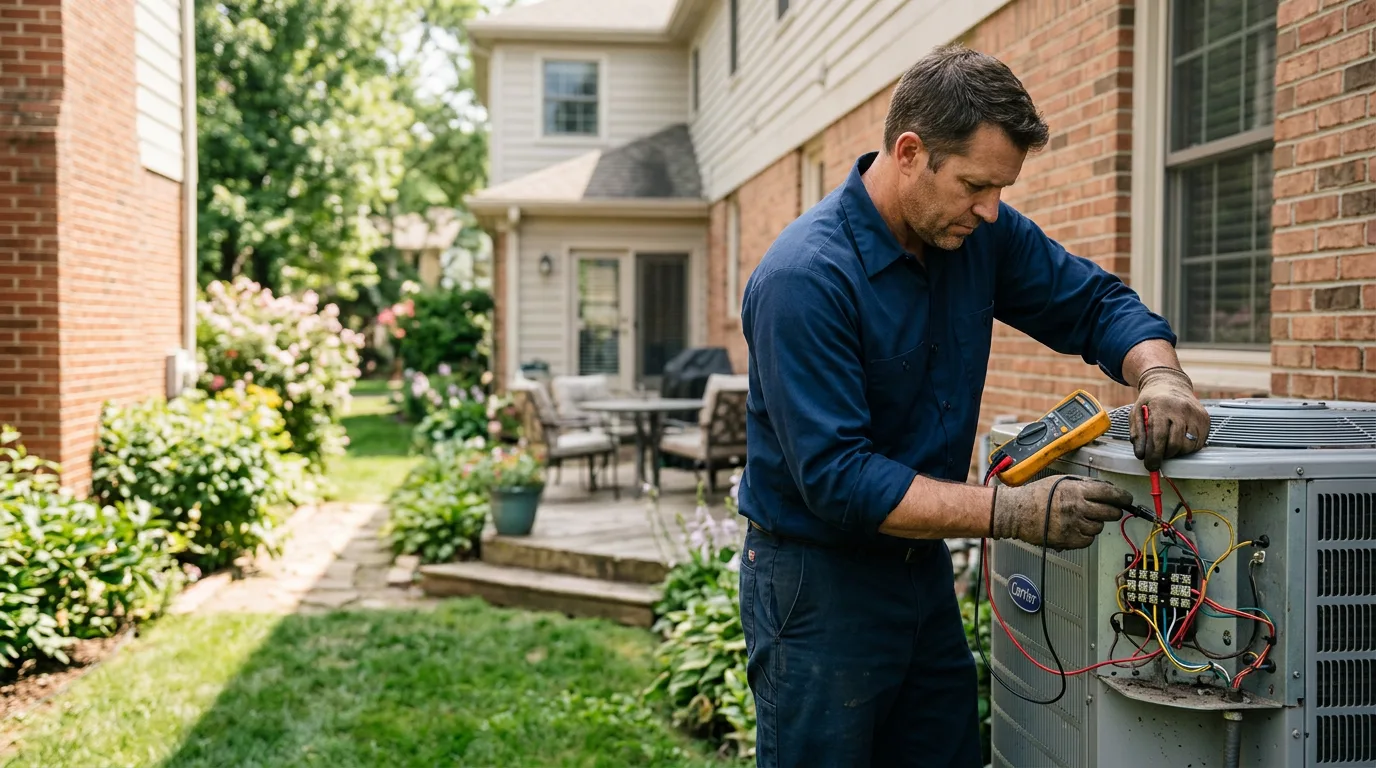 HVAC technician working near West Bloomfield, MI